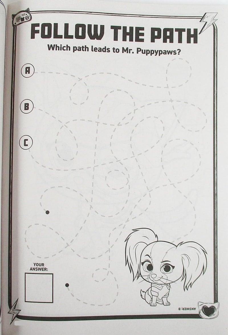 Making the Grade Super Kitties Coloring and Activity Book with Stand-Up Character on Back - 80 Pages, Purple - Image 4